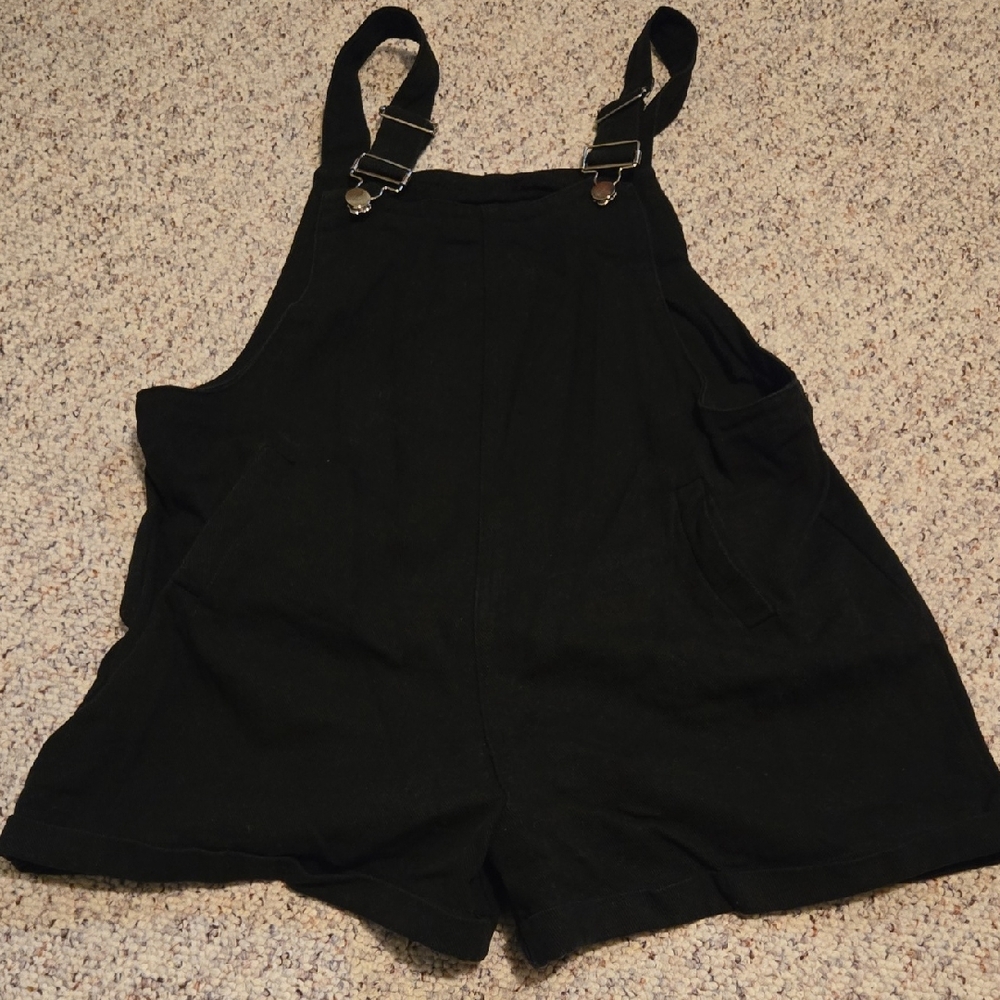 Black Overalls with Pockets